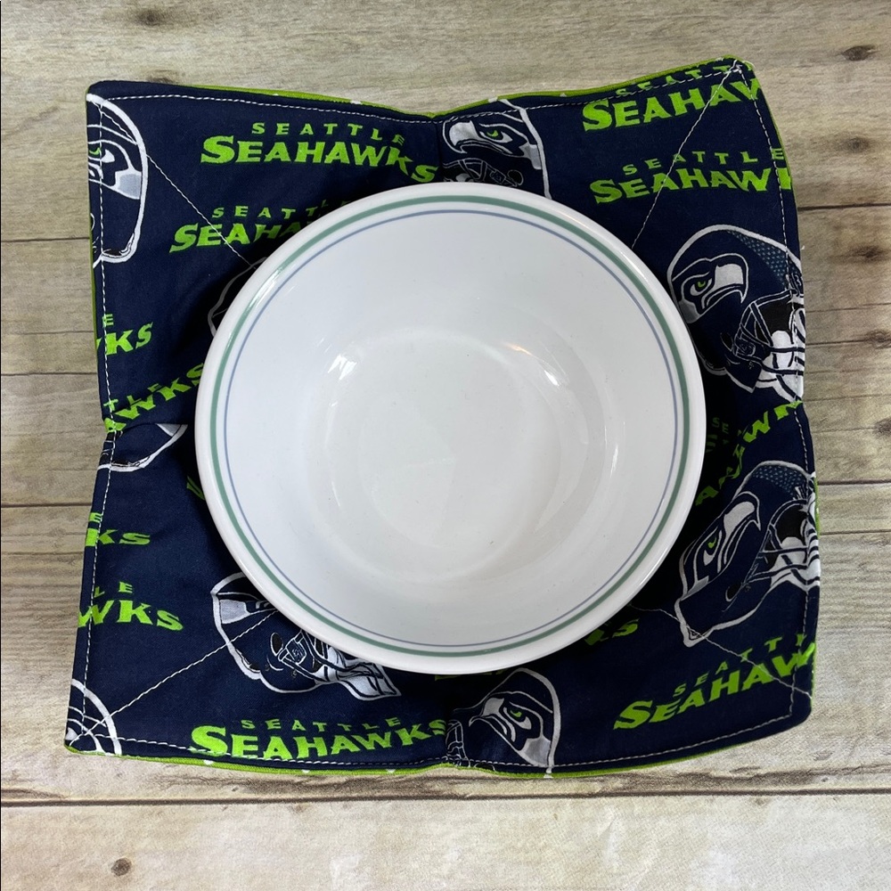 Microwave Bowl Cozy Reversible NFL Seattle Seahawks - Picture 7 of 8